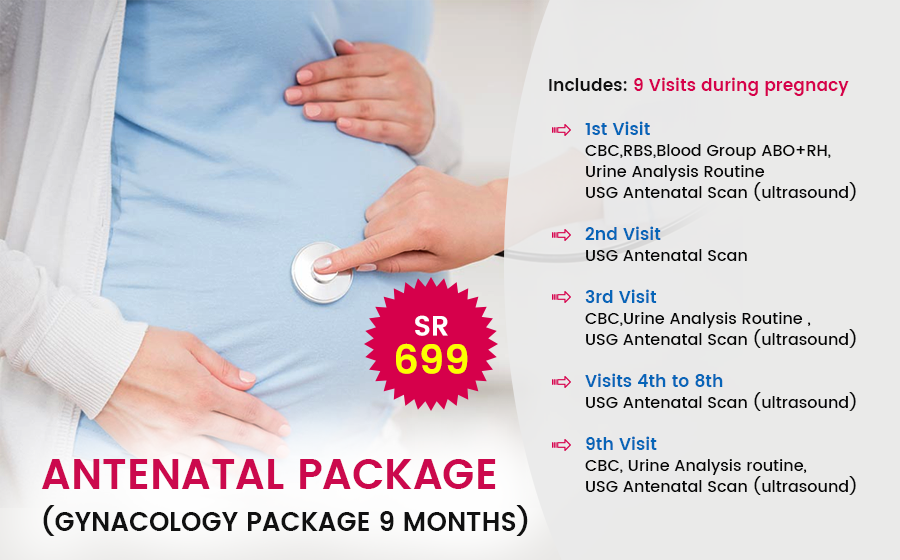 ANTENATAL PACKAGE (GYNACOLOGY PACKAGE 9 MONTHS)